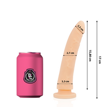 DELTA CLUB - DILDO REALISTA NATURAL SILICONA MEDICA 17 CM -O- 3 CM-DELTACLUB-Noxtic