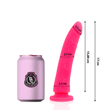 DELTA CLUB - DILDO REALISTA ROSA SILICONA MEDICA 17 CM -O- 3 CM-DELTACLUB-Noxtic