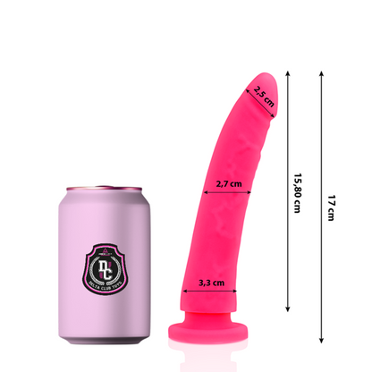 DELTA CLUB - DILDO REALISTA ROSA SILICONA MEDICA 17 CM -O- 3 CM-DELTACLUB-Noxtic
