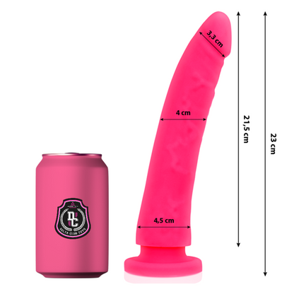DELTA CLUB - DILDO REALISTA ROSA SILICONA MEDICA 23 CM -O- 4.5 CM-DELTACLUB-Noxtic