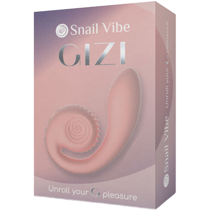 Snail Vibe Gizi Dual Stimulator Rosa – Stimolatore dal Design Ergonomico e Curvo