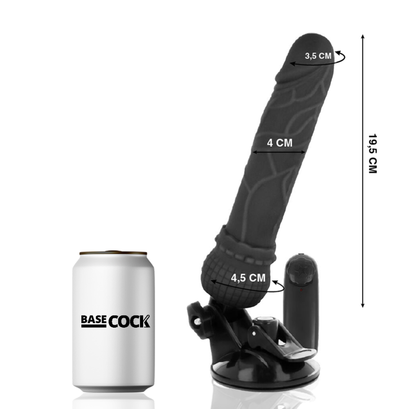 Vibratore realistico Basecock con telecomando 19,5 cm – Design ergonomico per un piacere personalizzabile