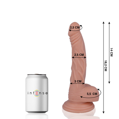 Dildo realistico MR INTENSE 18,2 cm – Morbido al tatto con forme naturali per un uso versatile