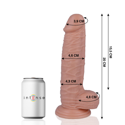 Dildo realistico MR Intense da 20 cm – Morbido al tatto con design naturale per un uso versatile