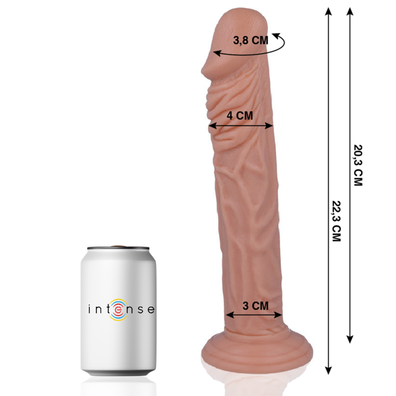 MR Intense Dildo Realista 22.3 Cm – Acabado Suave Para Placer Confiable