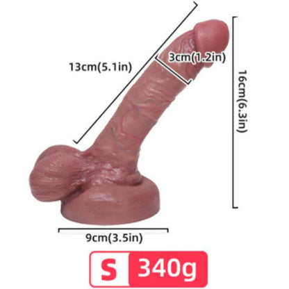 Dildo realistico ARMONY in silicone liquido 13 cm – Design sensuale per l'esplorazione personale