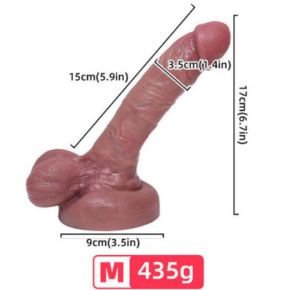 Dildo realistico ARMONY in silicone liquido 15 cm – Design innovativo per un piacere sensazionale