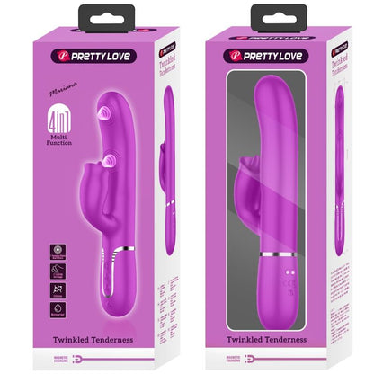 Pretty Love Vibrador Rabbit Con Licking Fucsia – 7 Modos De Estimulación Para Placer Dual