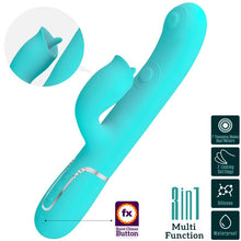 Pretty Love Vibrador Rabbit Con Licking Verde Agua – 7 Modos De Estimulación Para Placer Dual