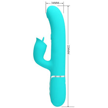 Pretty Love Vibrador Rabbit Con Licking Verde Agua – 7 Modos De Estimulación Para Placer Dual