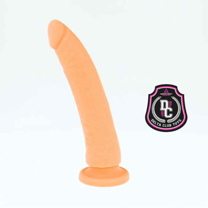 DELTA CLUB Dildo Realistico in Silicone Medico Naturale 20 CM – Esperienza Piacevole con Materiali di Alta Qualità