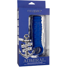 CALEXOTICS - ADMIRAL BEADED BLUE LIQUID SILICONE PENIS SLEEVE