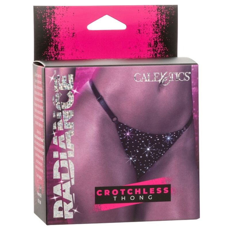 CALEXOTICS - RADIANCE RHINESTONE CROTCHLESS THONG