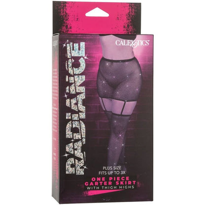 CALEXOTICS - RADIANCE THIGH-LENGTH GARTER SKIRT PLUS SIZE