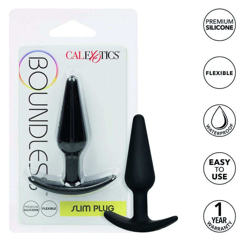 CALEXOTICS Boundless Plug Anal Delgado – Diseño Cónico Para Exploración Sensual Con Comodidad