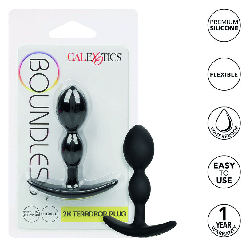 CalExotics Boundless Plug Anal Lgrima 2X – Diseño Ergonómico Para Placer Sensorial Sin Límites
