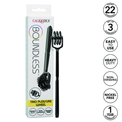 CALEXOTICS Boundless Rueda De Placer Trio – Juguete Innovador Con Tres Molinillos Giratorios Para Placer Sensorial