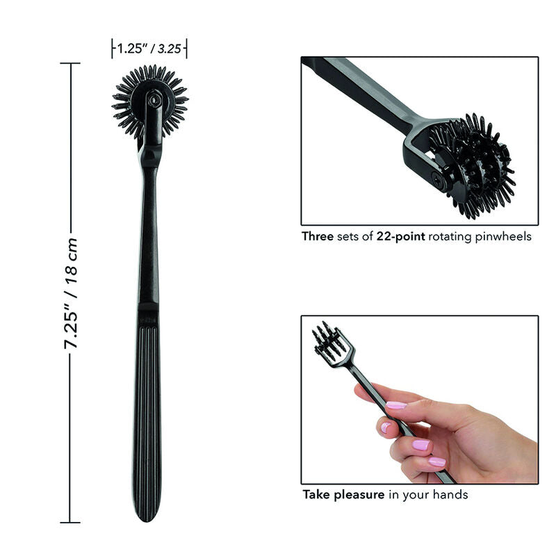 CALEXOTICS Boundless Rueda De Placer Trio – Juguete Innovador Con Tres Molinillos Giratorios Para Placer Sensorial