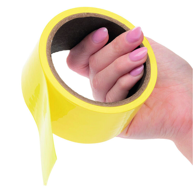 CALEXOTICS Cinta De Esclavitud Amarillo – Cinta Bondage Elástica Y Reutilizable Para Juego Creativo