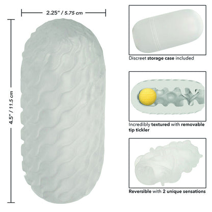Comprar CALEXOTICS Boundless Stroker Blando Reversible Amarillo – Diseño Ergonómico Para Placer Versátil-Noxtic