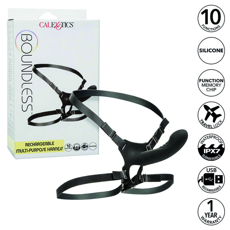 CALEXOTICS - BOUNDLESS MULTI-POSITION RECHARGEABLE HARNESS