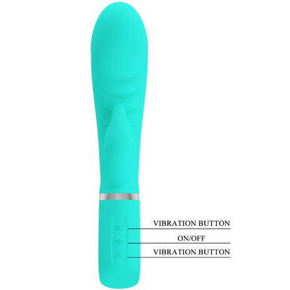 PRETTY LOVE - PRESCOTT MULTIFUNCTIONAL G-SPOT VIBRATOR AQUA GREEN