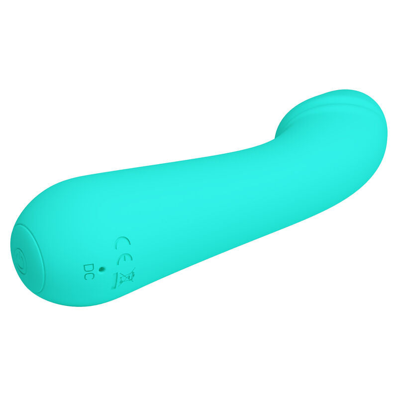 PRETTY LOVE Cetus Vibratore Ricaricabile Verde Acqua – Design Ergonomico con Silicone Medico per il Piacere Intimo