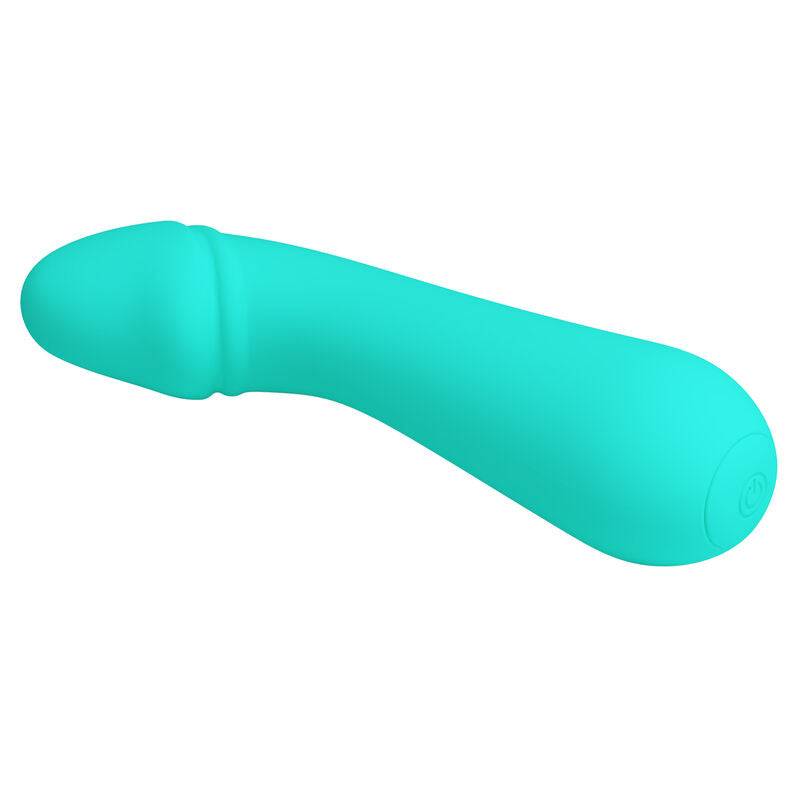 PRETTY LOVE Cetus Vibratore Ricaricabile Verde Acqua – Design Ergonomico con Silicone Medico per il Piacere Intimo