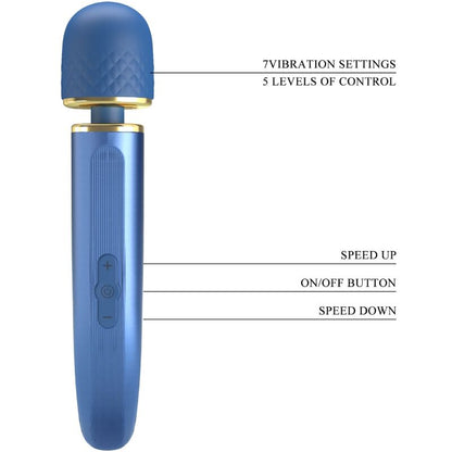 PRETTY LOVE - 7 MODE BLUE VIBRATION MASSAGER