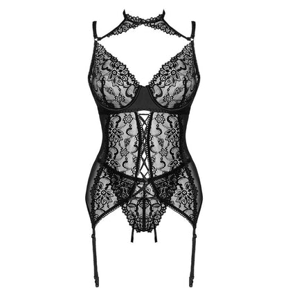 LIVCO CORSETTI FASHION GIELLANDRA Completo Corsetto e Slip Nero – Elegante Completo per Comfort e Stile