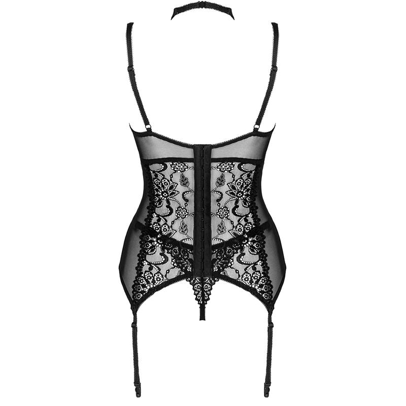 LIVCO CORSETTI FASHION GIELLANDRA Completo Corsetto e Slip Nero – Elegante Completo per Comfort e Stile