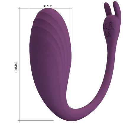 Pretty Love Catalina Vibrador Control Remoto Lila – Vibrador Recargable Con 12 Funciones Para Placer Discreto
