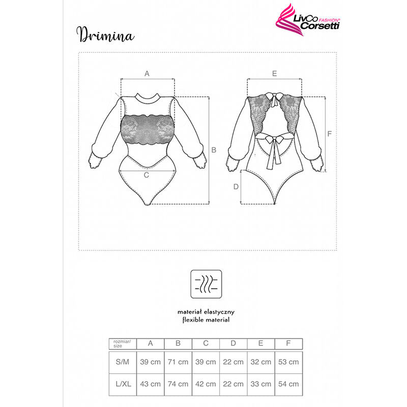 LIVCO CORSETTI FASHION Drimina LC90690 Body Blu Navy – Body elegante dal design accattivante per il comfort quotidiano