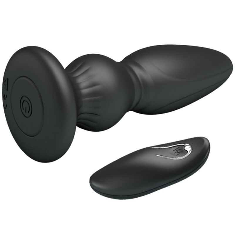 MR PLAY - Powerful Vibrating Remote Control Anal Plug Black