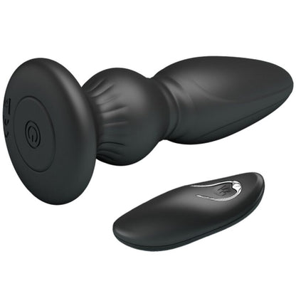 MR PLAY - Powerful Vibrating Remote Control Anal Plug Black