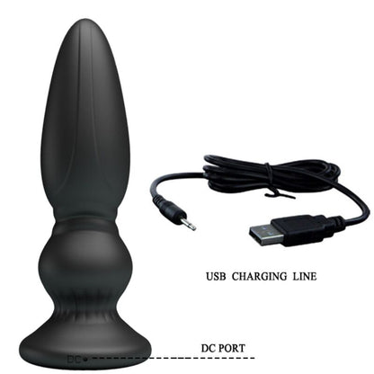 MR PLAY - Powerful Vibrating Remote Control Anal Plug Black