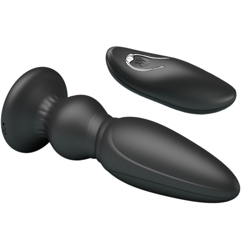 MR PLAY - Powerful Vibrating Remote Control Anal Plug Black