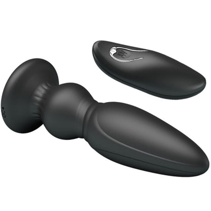 MR PLAY - Powerful Vibrating Remote Control Anal Plug Black