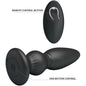 MR PLAY - Powerful Vibrating Remote Control Anal Plug Black