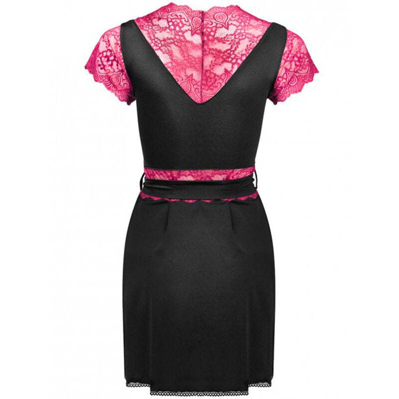 LIVCO CORSETTI FASHION Kumiko LC 90428 Completo Vestaglia e Slip Nero SM – Completo Elegante per il Comfort e lo Stile di Tutti i Giorni