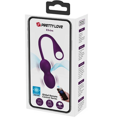 Palline di Kegel Pretty Love Elvira Viola – Palline di Kegel telecomandate per il benessere sessuale