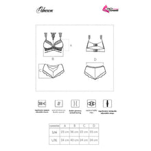 LIVCO CORSETTI FASHION Palmenom LC 90614 Completo Reggiseno e Slip Nero – Completo Elegante con Comfort Superiore