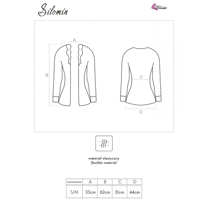 LIVCO Corsetti Fashion Silomin LC 1401 Body Con Bata Negra – Elegancia Y Comodidad Para Una Figura Resaltada