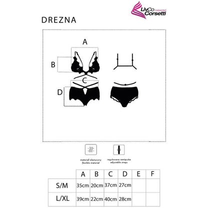 Livco Corsetti Fashion Drezna LC 90733 Completo Reggiseno e Slip Nero – Completo Lingerie Elegante e Comodo