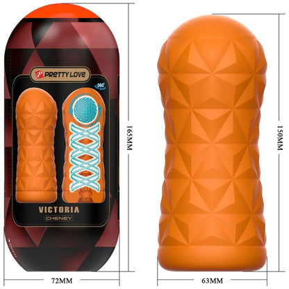 Comprar Pretty Love Masturbador Victoria Cheney Naranja – Diseño Elegante Con Material Flexible Para Experiencia Personalizada-Noxtic