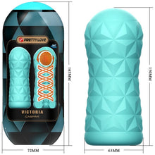 Comprar Pretty Love Masturbador Victoria Caspar Verde Agua – Diseño Innovador Con Espiral Giratoria Para Placer Único-Noxtic