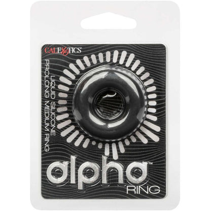 Comprar CALEXOTICS Alpha Anillo Prolong Medio Negro – Mejoramiento Del Placer Con Diseño Elegante-Noxtic