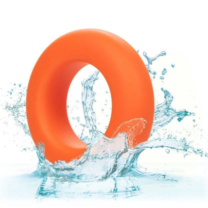 CALEXOTICS Alpha Prolong Ring Large Arancione – Design confortevole per un piacere prolungato