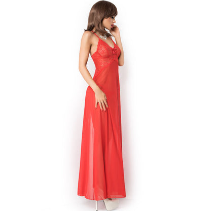 Chilirose CR 3883 Babydoll lungo rosso SM – Design elegante per comfort e stile