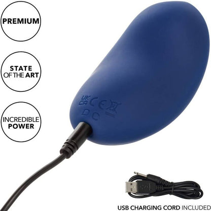 CALEXOTICS Cashmere Velvet Curve Azul – Vibrador Recargable Con Diseño Ergonómico Para Placer Sensorial